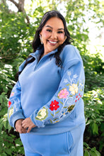 Load image into Gallery viewer, Cornflower Blue Spirit in Bloom Quarter Zip