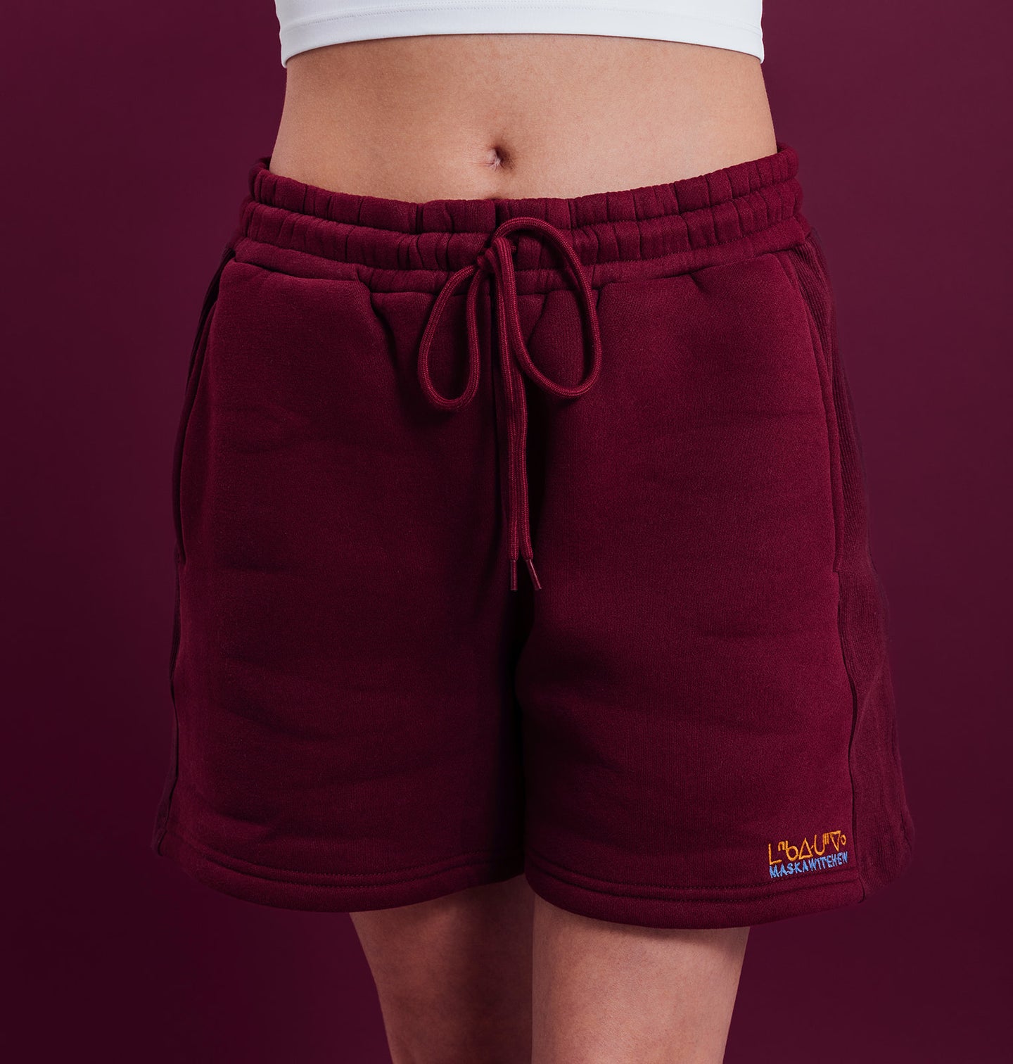 Cozy Fleece Shorts - Maroon