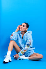 Load image into Gallery viewer, You Are Someone’s Good Medicine – Blue Zip-Up Hoodie
